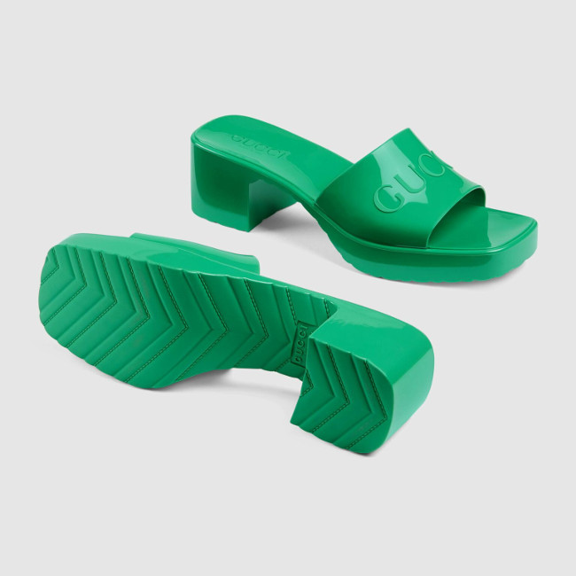 Gucci Rubber Slide Green